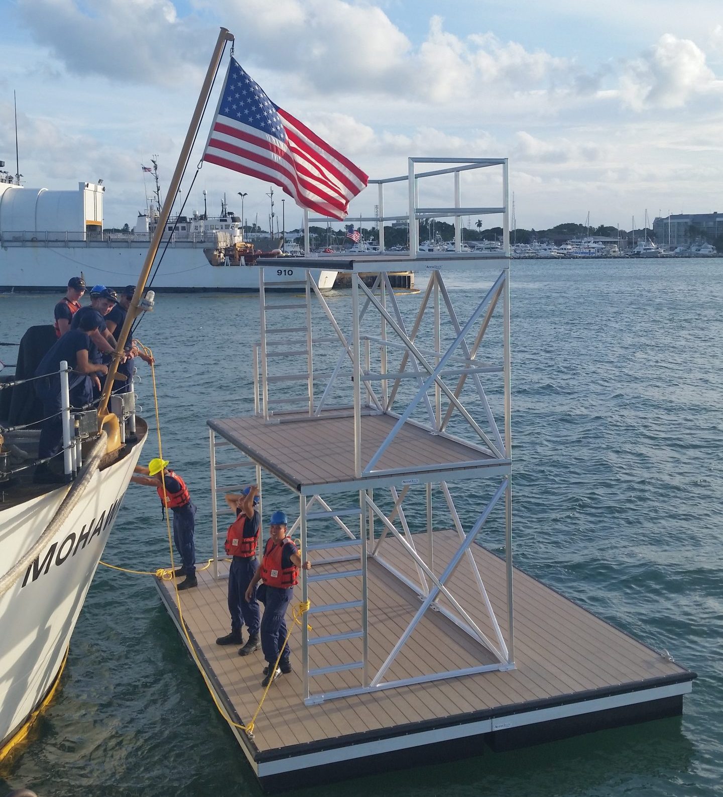 accudock scaffolding dock